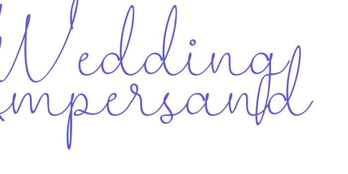 Wedding Ampersand Font Download