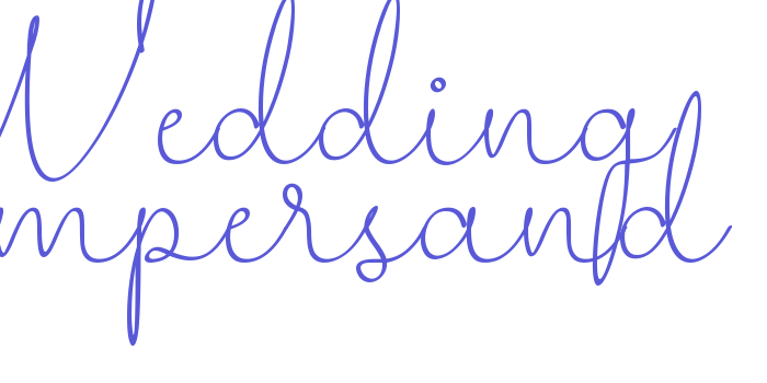 Wedding Ampersand Font