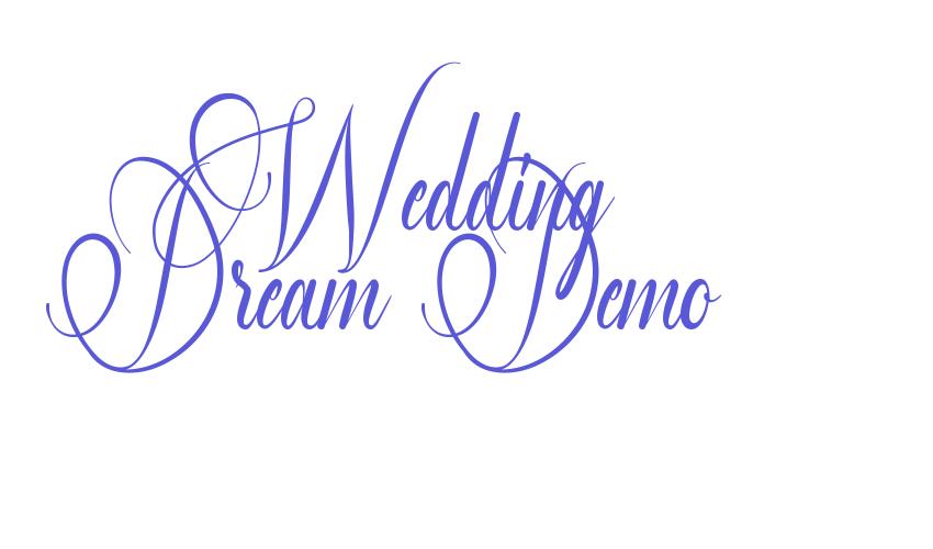 Wedding Dream Demo Font Download