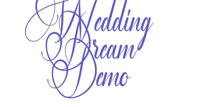 Wedding Dream Demo Font