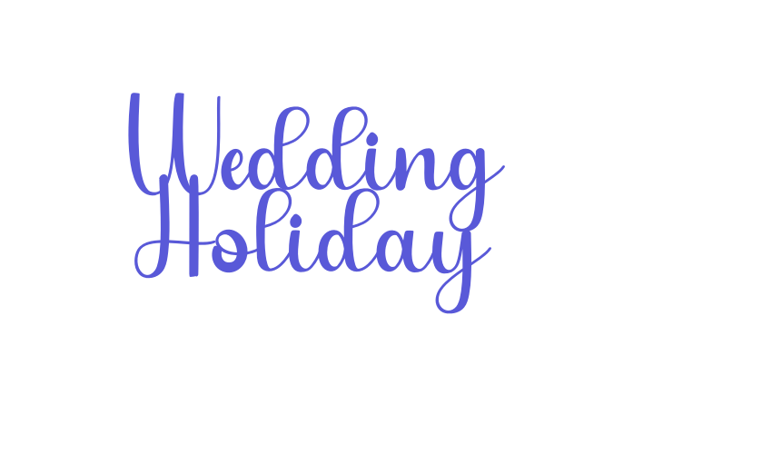 Wedding Holiday Font Download