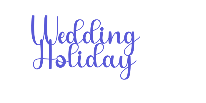 Wedding Holiday Font Download