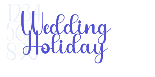 Wedding Holiday-font-download