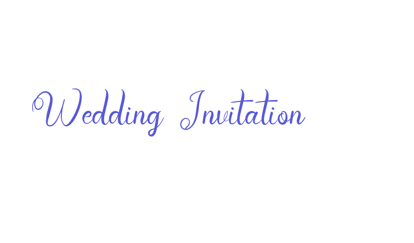 Wedding Invitation Font Download