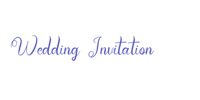 Wedding Invitation Font Download