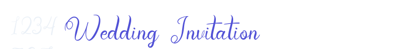 Wedding Invitation-font