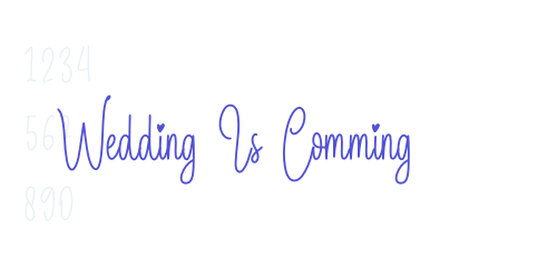 Wedding Is Comming-font-download
