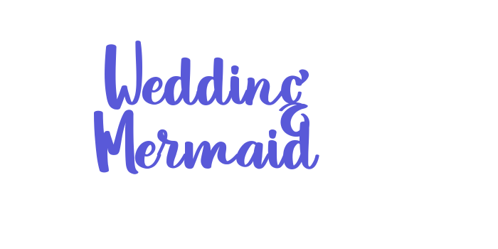 Wedding Mermaid Font