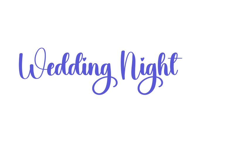 Wedding Night Font Download