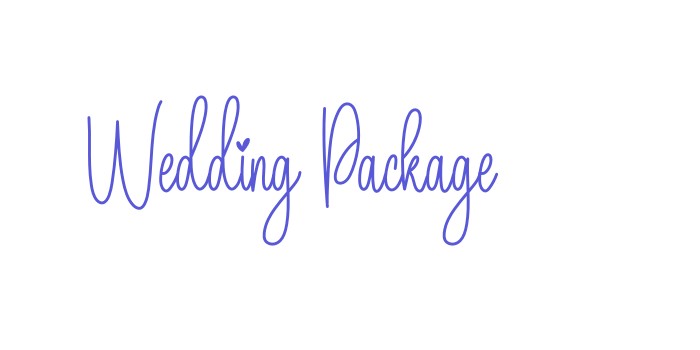 Wedding Package Font Download