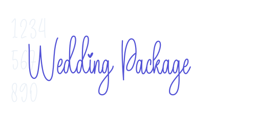 Wedding Package-font-download
