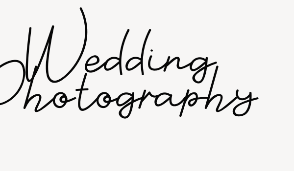 Wedding Photography Font