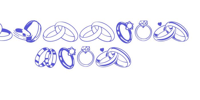 Wedding Ring Font