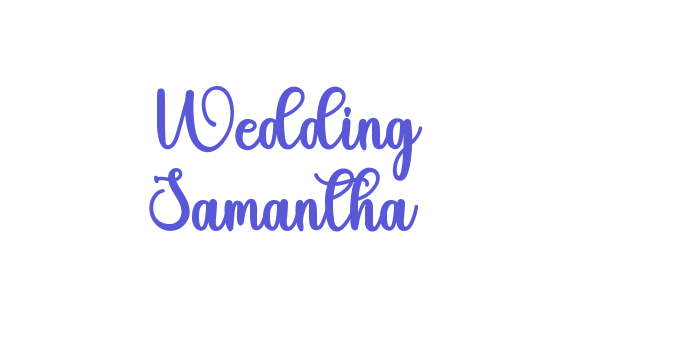 Wedding Samantha Font Download