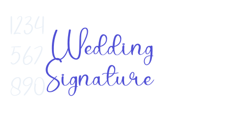Wedding Signature-font-download