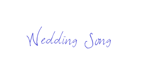 Wedding Song Font Download