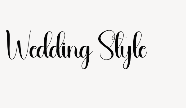 Wedding Style Font