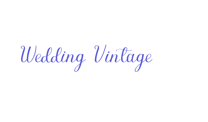 Wedding Vintage Font Download