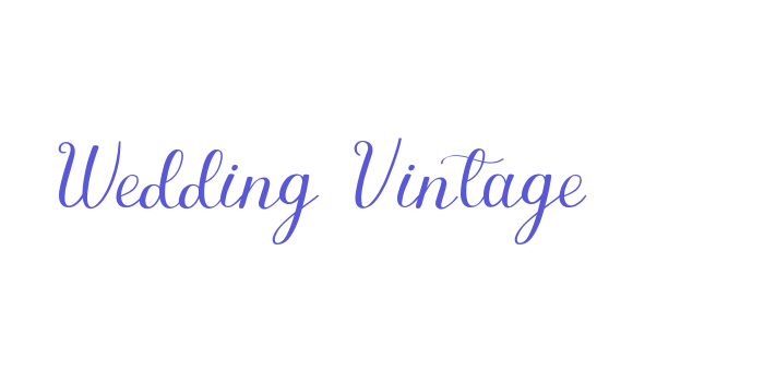 Wedding Vintage Font Download