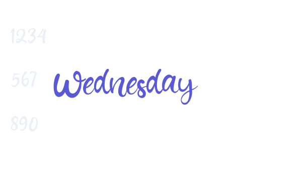 Wednesday Font