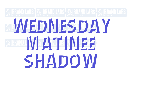 Wednesday Matinee Shadow Font Download