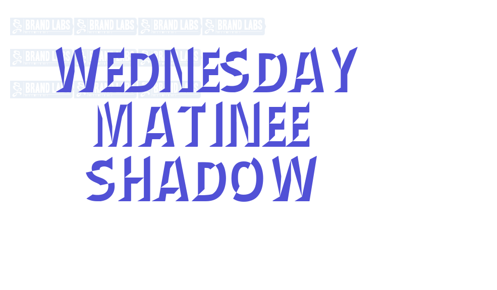 Wednesday Matinee Shadow-font-download