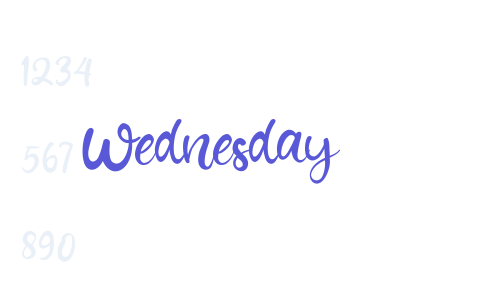 Wednesday Font Download