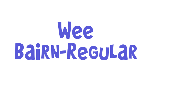 Wee Bairn-Regular Font Download