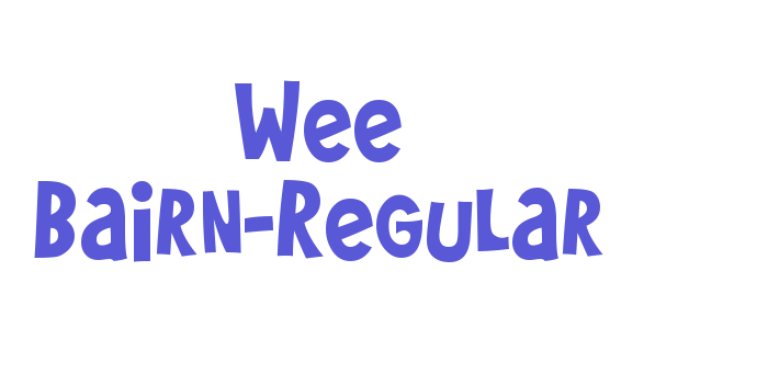 Wee Bairn-Regular Font