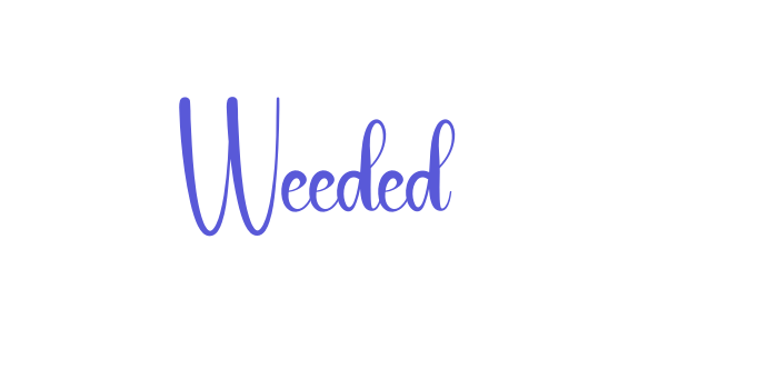 Weeded Font Download