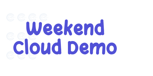 Weekend Cloud Demo-font-download