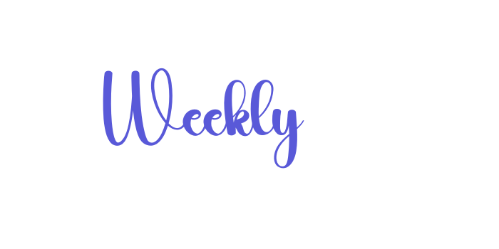 Weekly Font Download