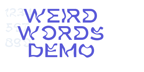 Weird Words DEMO font free