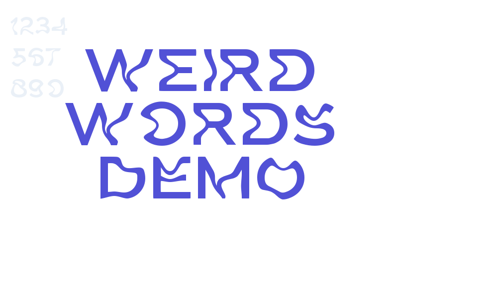 Weird Words DEMO-font-download