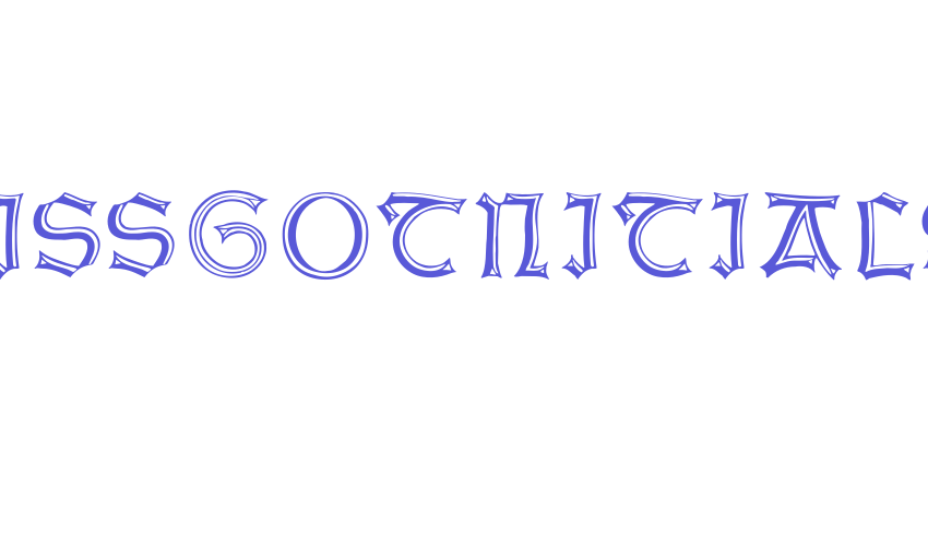 WeissGotnitials Font