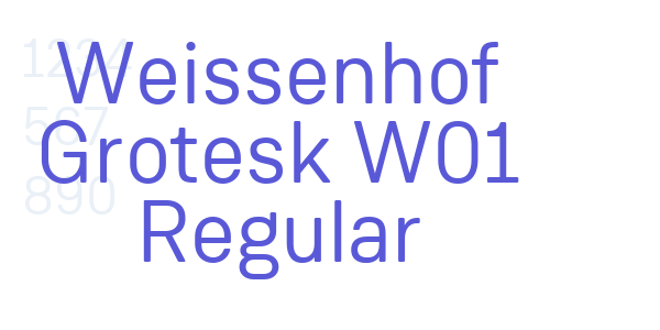 Weissenhof Grotesk W01 Regular font free