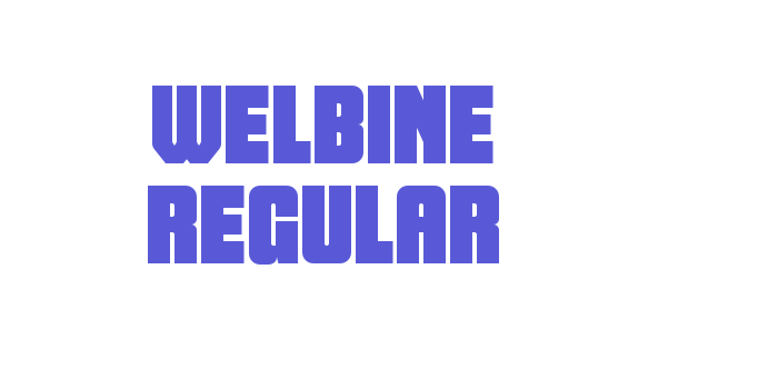 Welbine Regular Font