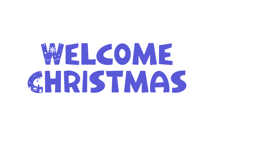 Welcome Christmas Font