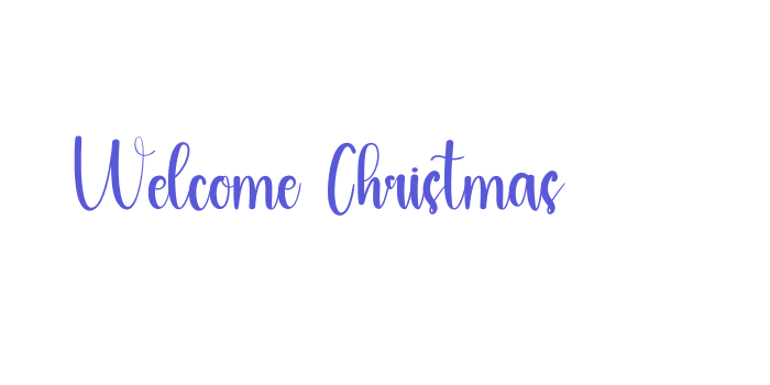 Welcome Christmas Font Download