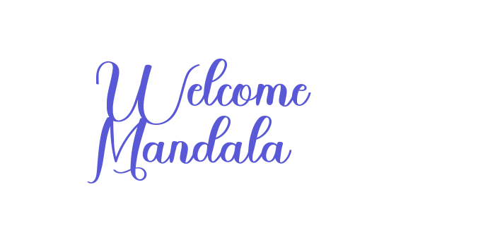 Welcome Mandala Font Download