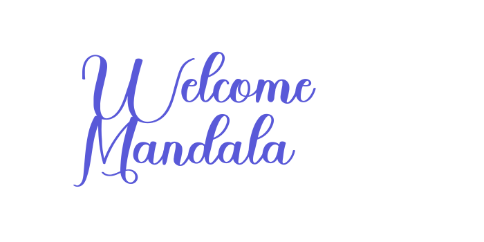 Welcome Mandala Font