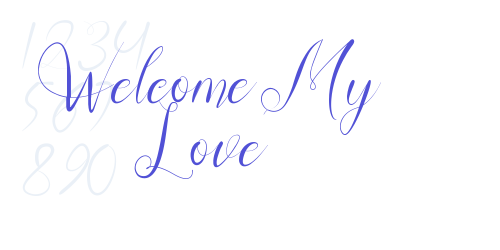 Welcome My Love-font-download