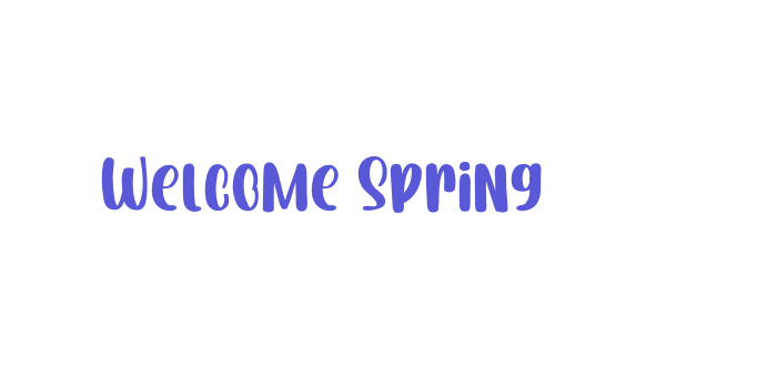 Welcome Spring Font Download