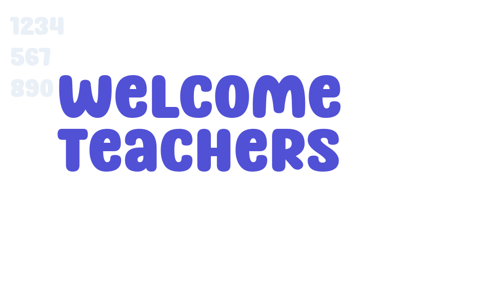 Welcome Teachers-font-download