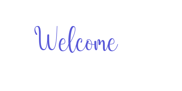 Welcome Font