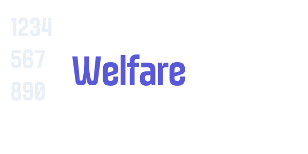 Welfare font free