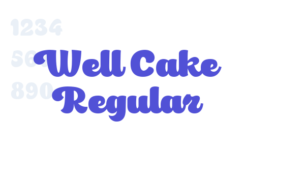 Well Cake Regular font download