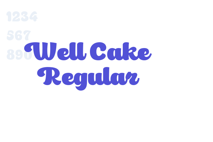 Well Cake Regular font download