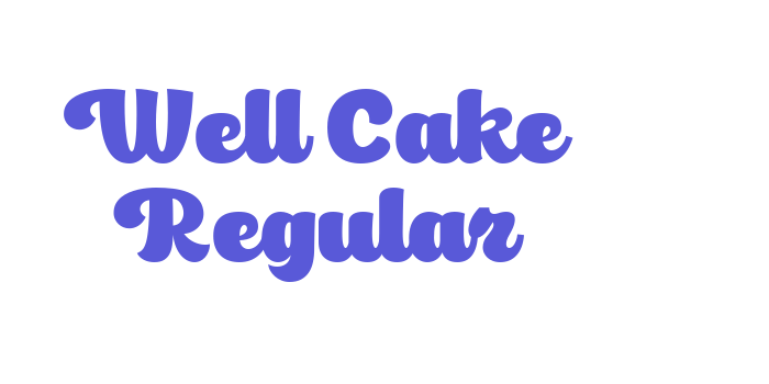 Well Cake Regular Font