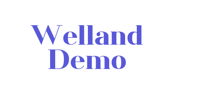 Welland Demo Font Download